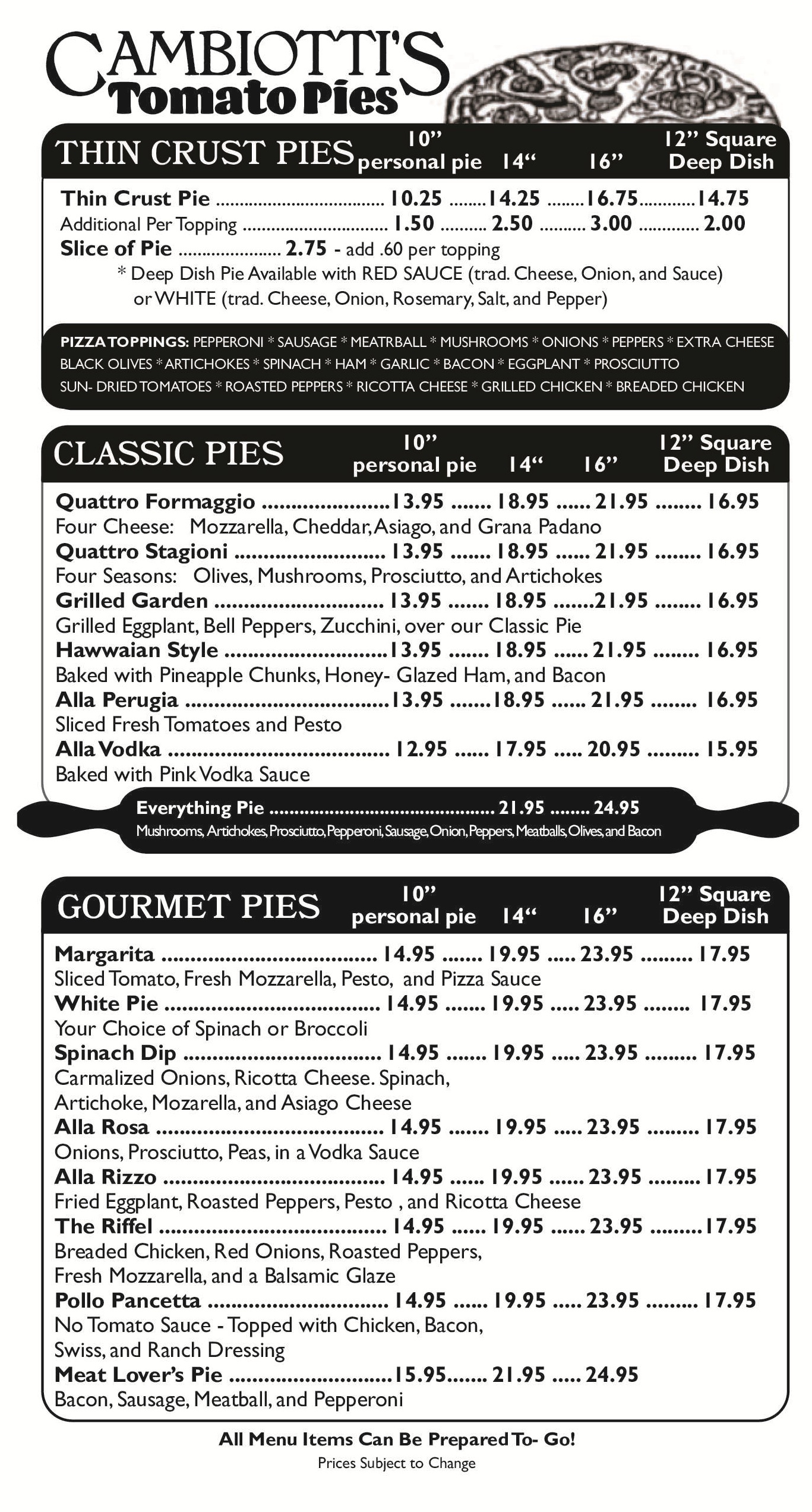 6CAMBIOTTIS TAKEOUT MENU 2025 5