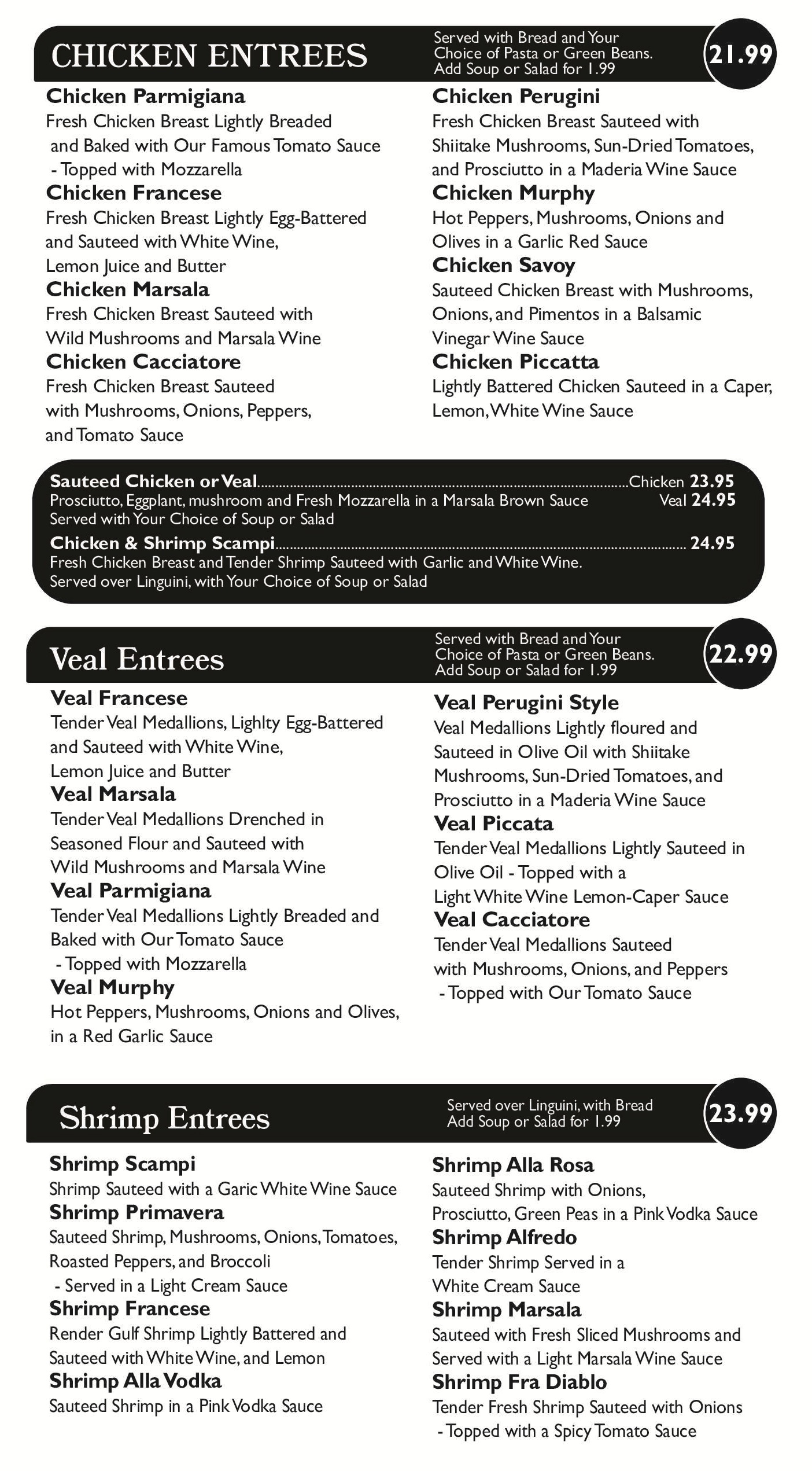 CAMBIOTTIS TAKEOUT MENU 2025 3
